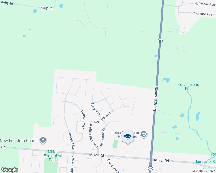 map of restaurants, bars, coffee shops, grocery stores, and more near 246 Truro Court in Lebanon
