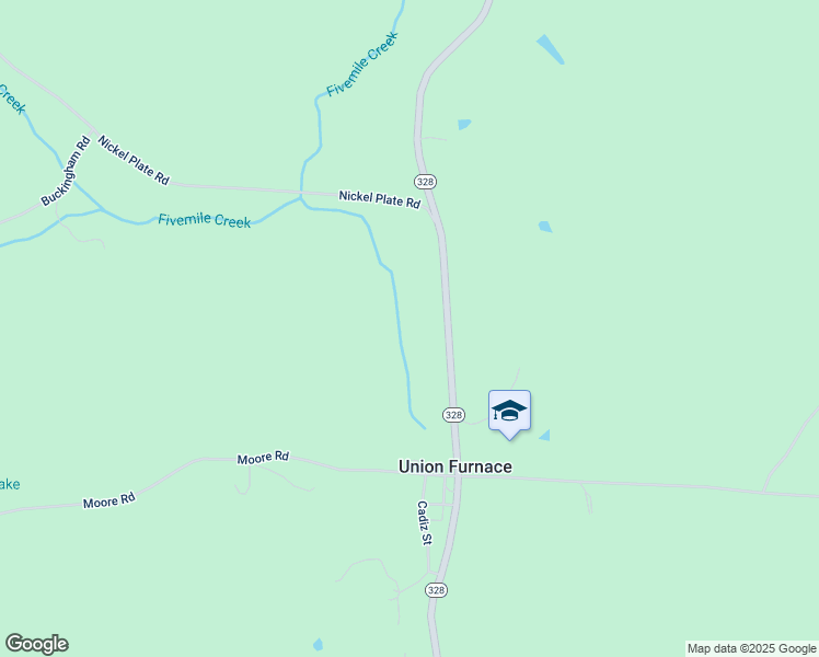 map of restaurants, bars, coffee shops, grocery stores, and more near in Union Furnace