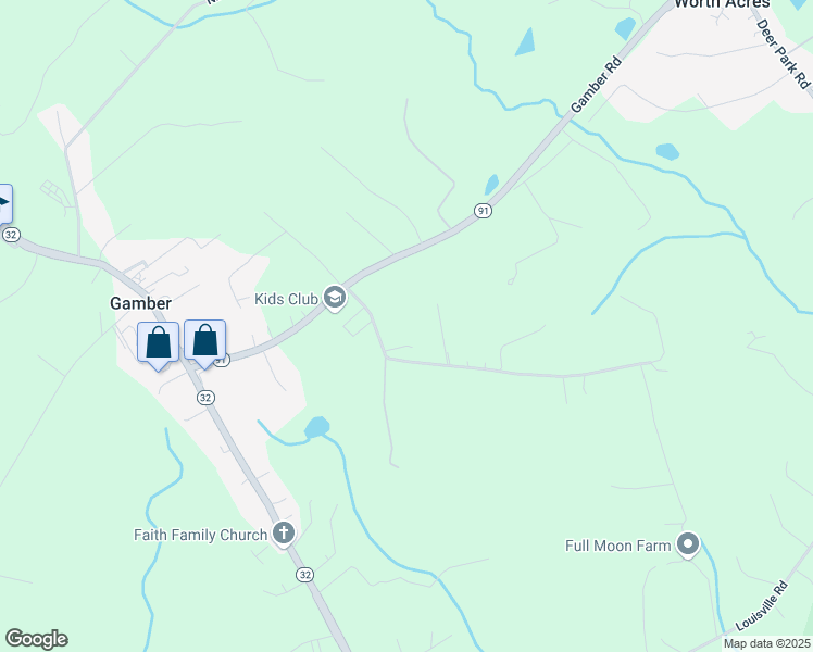 map of restaurants, bars, coffee shops, grocery stores, and more near 3885 Gamber Road in Finksburg