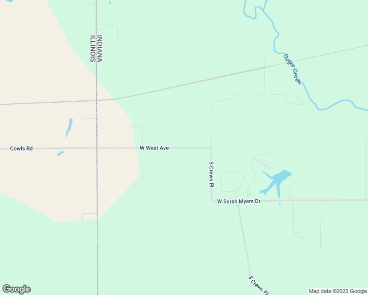 map of restaurants, bars, coffee shops, grocery stores, and more near 6800-7102 West West Avenue in West Terre Haute