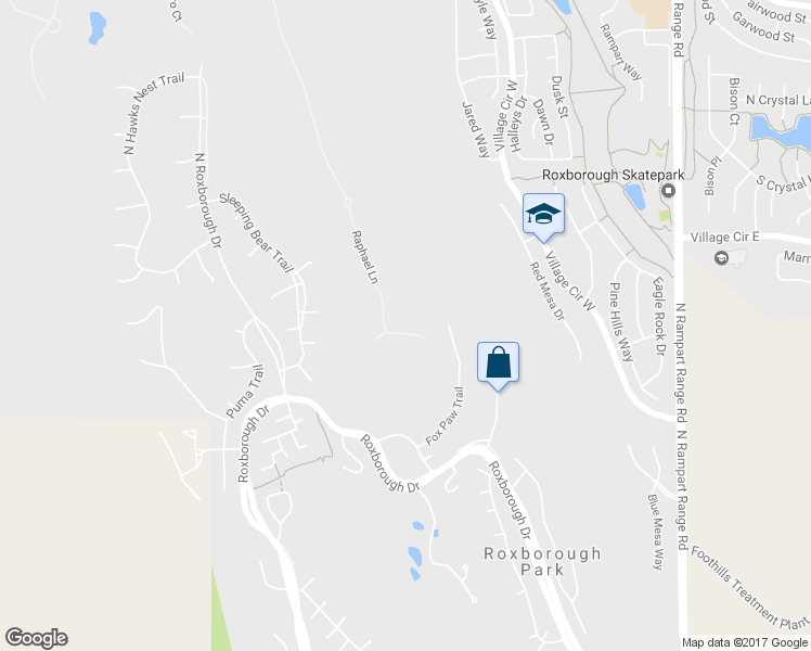 map of restaurants, bars, coffee shops, grocery stores, and more near 10585 Leonardo Place in Littleton