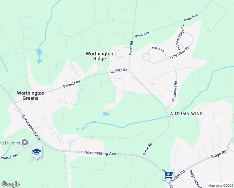 map of restaurants, bars, coffee shops, grocery stores, and more near 12505 Fellowship Court in Reisterstown