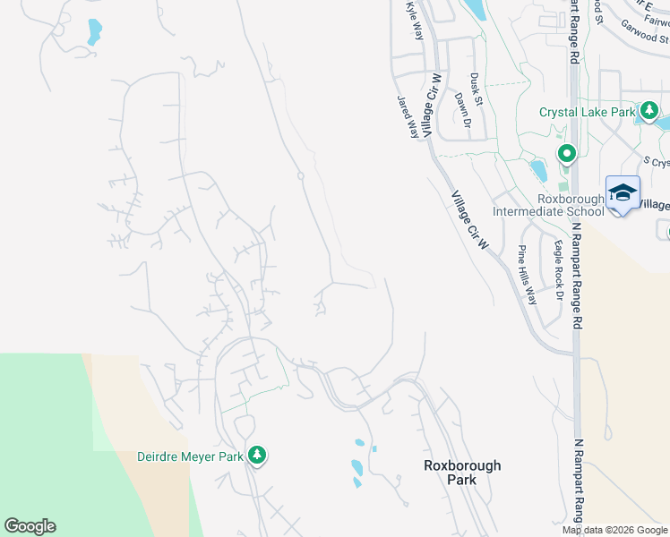 map of restaurants, bars, coffee shops, grocery stores, and more near 10585 Leonardo Place in Littleton