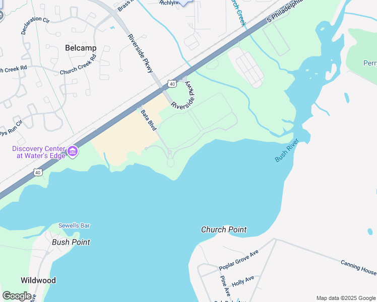 map of restaurants, bars, coffee shops, grocery stores, and more near 4810 Water Park Drive in Belcamp
