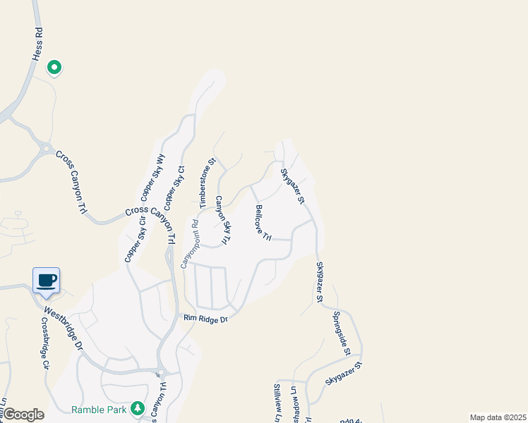 map of restaurants, bars, coffee shops, grocery stores, and more near 7232 Bellcove Trail in Castle Pines