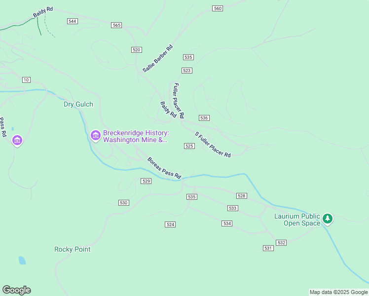 map of restaurants, bars, coffee shops, grocery stores, and more near 109 Club House Road in Breckenridge
