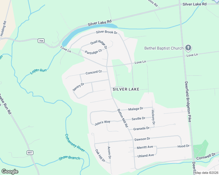 map of restaurants, bars, coffee shops, grocery stores, and more near 67 Sentry Drive in Bridgeton