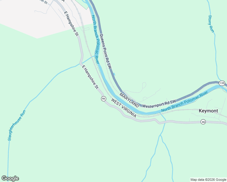 map of restaurants, bars, coffee shops, grocery stores, and more near 24407 Westernport Road Southwest in Westernport