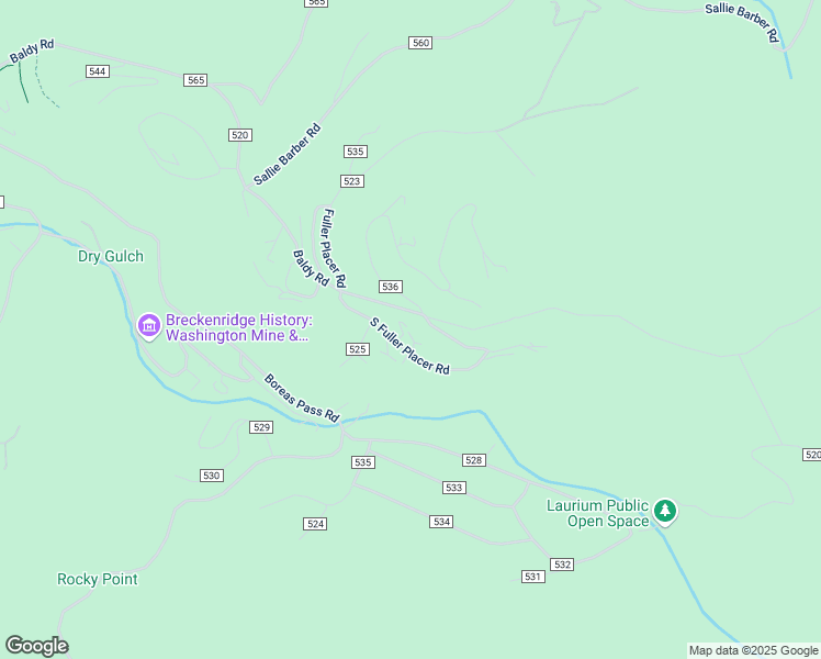 map of restaurants, bars, coffee shops, grocery stores, and more near 53 Colorado Way in Breckenridge