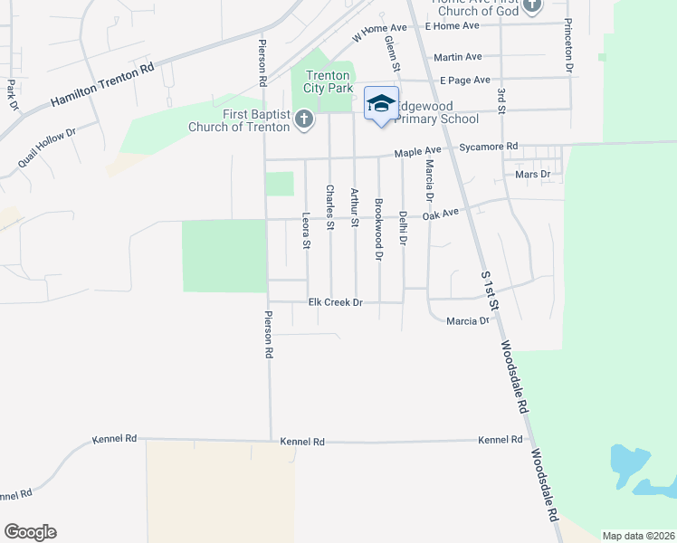 map of restaurants, bars, coffee shops, grocery stores, and more near 921 Arthur Street in Trenton