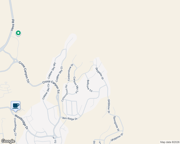 map of restaurants, bars, coffee shops, grocery stores, and more near 7232 Bellcove Trail in Castle Rock