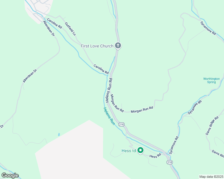 map of restaurants, bars, coffee shops, grocery stores, and more near Morgan Road Way in Worthington