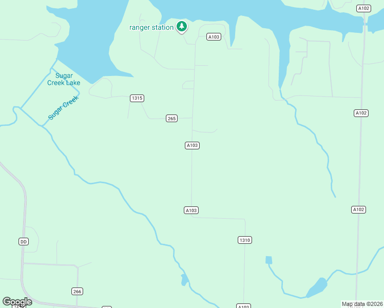 map of restaurants, bars, coffee shops, grocery stores, and more near County Road 1310 in Moberly