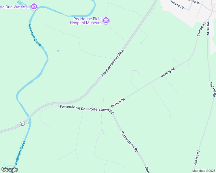 map of restaurants, bars, coffee shops, grocery stores, and more near 5529 Ferrero Lane in Keedysville