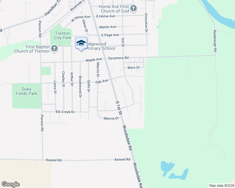 map of restaurants, bars, coffee shops, grocery stores, and more near 904 South 1st Street in Trenton