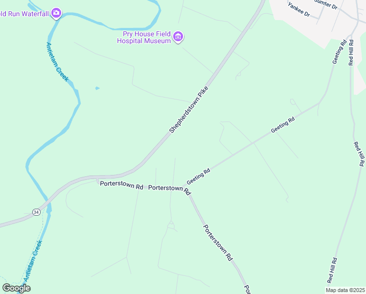 map of restaurants, bars, coffee shops, grocery stores, and more near 5529 Ferrero Lane in Keedysville