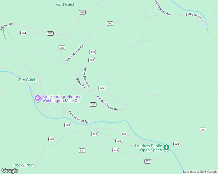 map of restaurants, bars, coffee shops, grocery stores, and more near 388 Minors View Road in Breckenridge