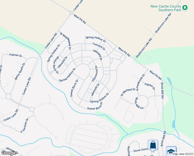 map of restaurants, bars, coffee shops, grocery stores, and more near 346 Ellenwood Drive in Middletown