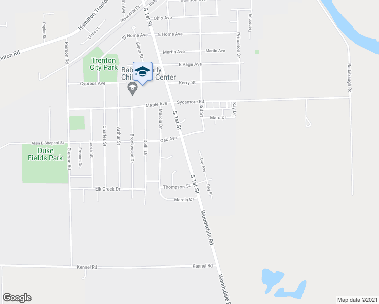 map of restaurants, bars, coffee shops, grocery stores, and more near 904 S 1st St in Trenton