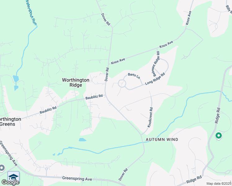 map of restaurants, bars, coffee shops, grocery stores, and more near 2417 Long Ridge Road in Reisterstown