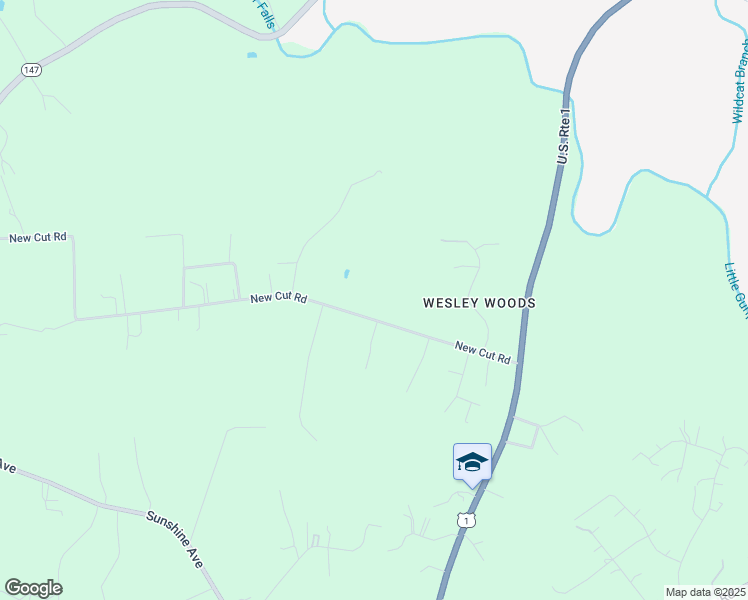 map of restaurants, bars, coffee shops, grocery stores, and more near 7402 New Cut Road in Kingsville