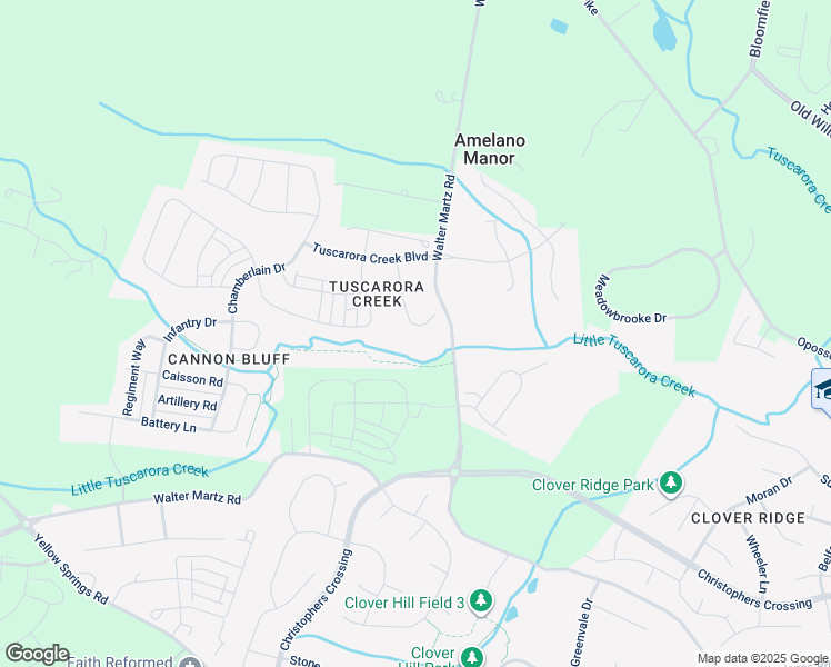 map of restaurants, bars, coffee shops, grocery stores, and more near 2023 Butterfield Overlook in Frederick