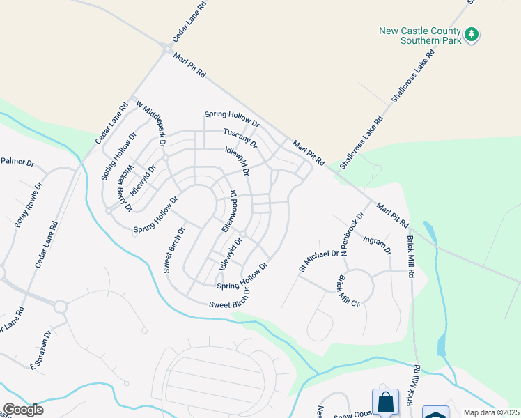 map of restaurants, bars, coffee shops, grocery stores, and more near 772 Idlewyld Drive in Middletown