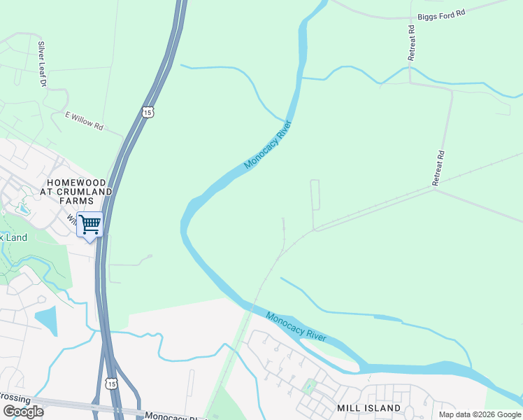 map of restaurants, bars, coffee shops, grocery stores, and more near in Frederick