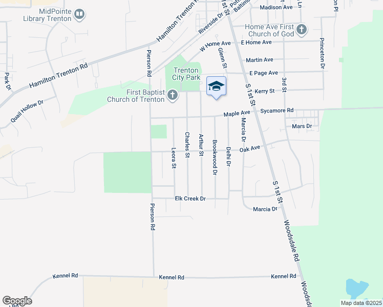 map of restaurants, bars, coffee shops, grocery stores, and more near 900 Charles Street in Trenton