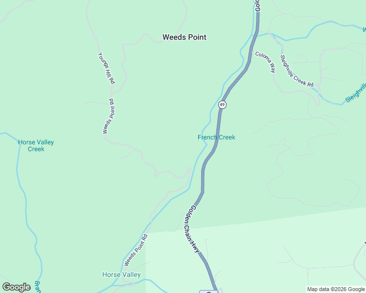 map of restaurants, bars, coffee shops, grocery stores, and more near 16941 Weeds Point Road in Camptonville