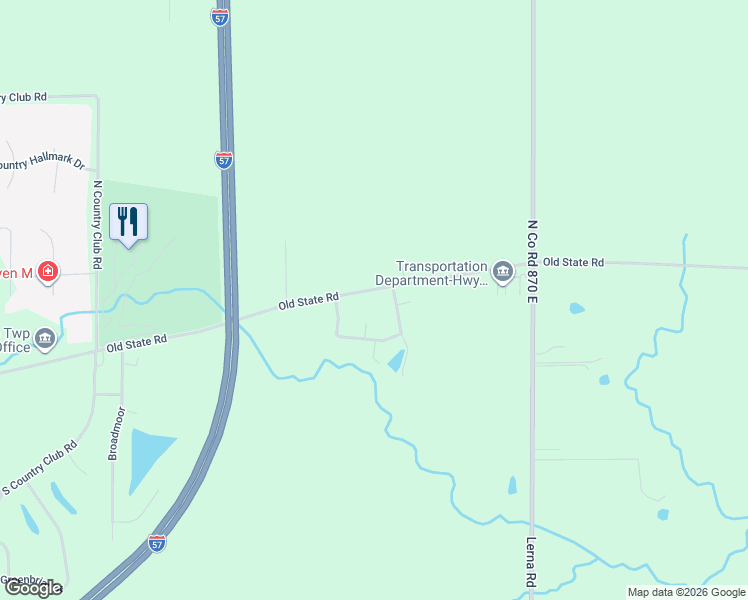 map of restaurants, bars, coffee shops, grocery stores, and more near 9 Chestnut Run in Mattoon