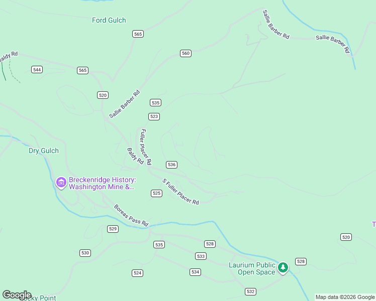 map of restaurants, bars, coffee shops, grocery stores, and more near 388 Minors View Road in Breckenridge