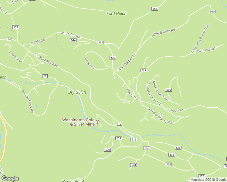 map of restaurants, bars, coffee shops, grocery stores, and more near 97 Mary's Ridge Lane in Breckenridge
