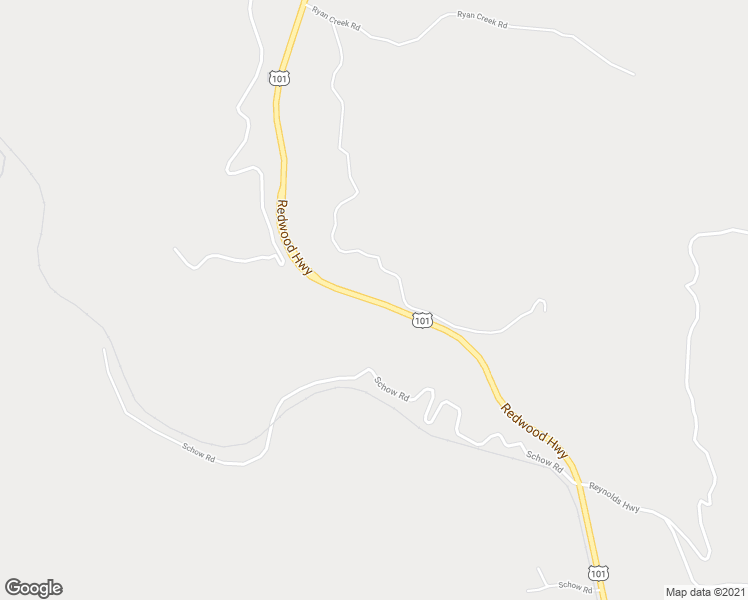 map of restaurants, bars, coffee shops, grocery stores, and more near 27201 Redwood Highway in Willits