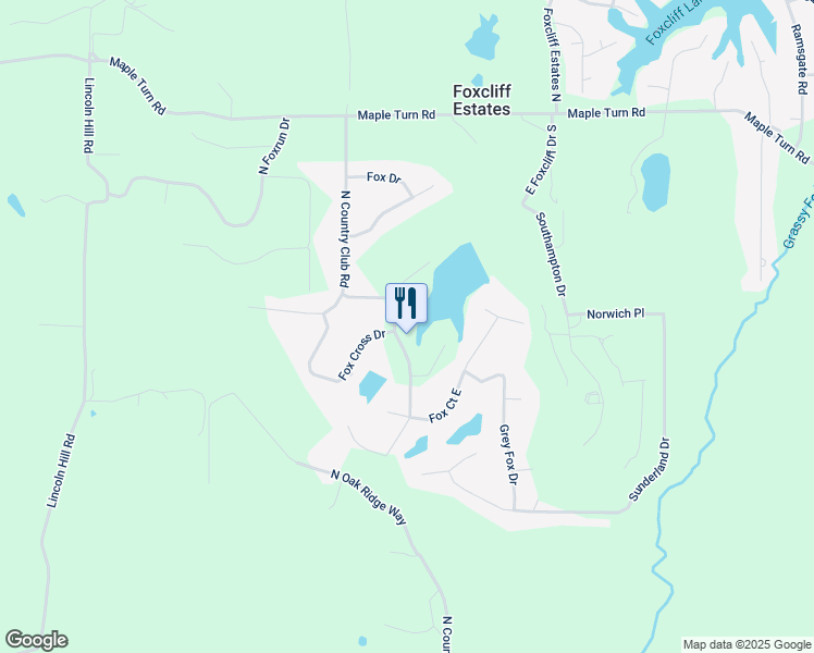 map of restaurants, bars, coffee shops, grocery stores, and more near 3002 Country Club Road in Martinsville