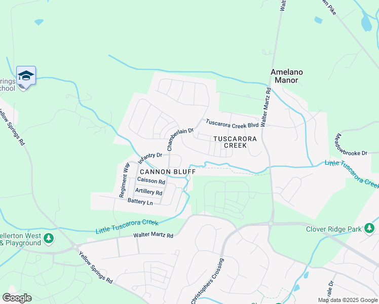 map of restaurants, bars, coffee shops, grocery stores, and more near 1114 Saxton Drive in Frederick