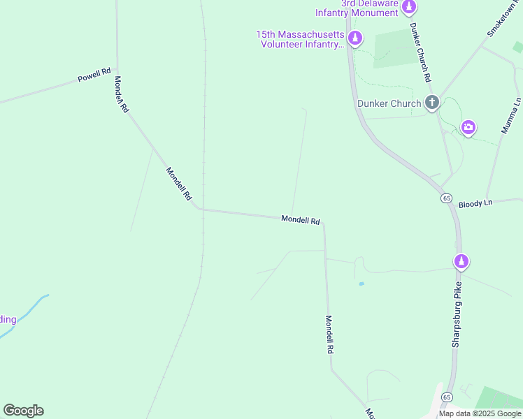 map of restaurants, bars, coffee shops, grocery stores, and more near 5647 Mondell Road in Sharpsburg