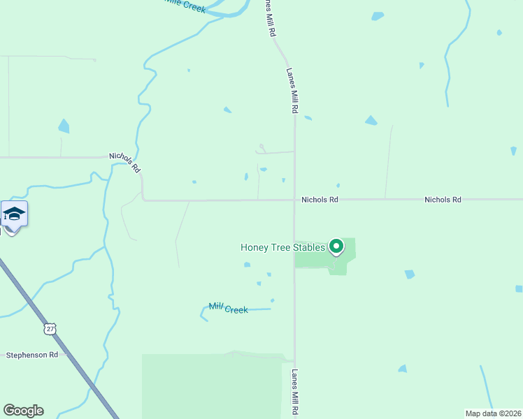 map of restaurants, bars, coffee shops, grocery stores, and more near 3863 Nichols Rd in Oxford