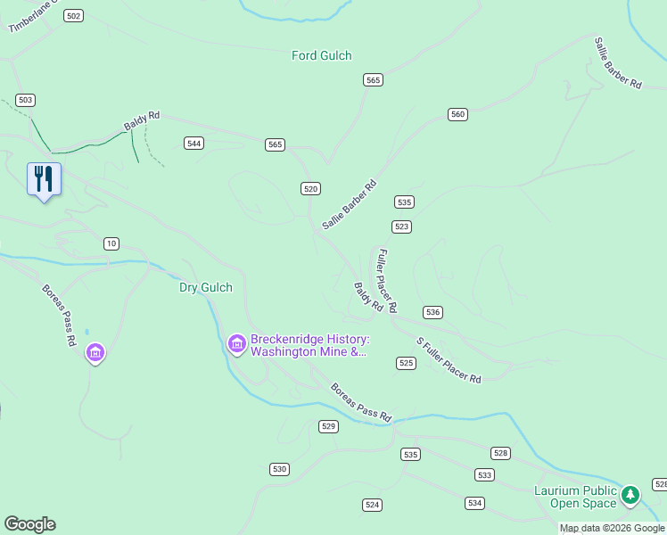 map of restaurants, bars, coffee shops, grocery stores, and more near 1000 Atlantic Lode in Breckenridge