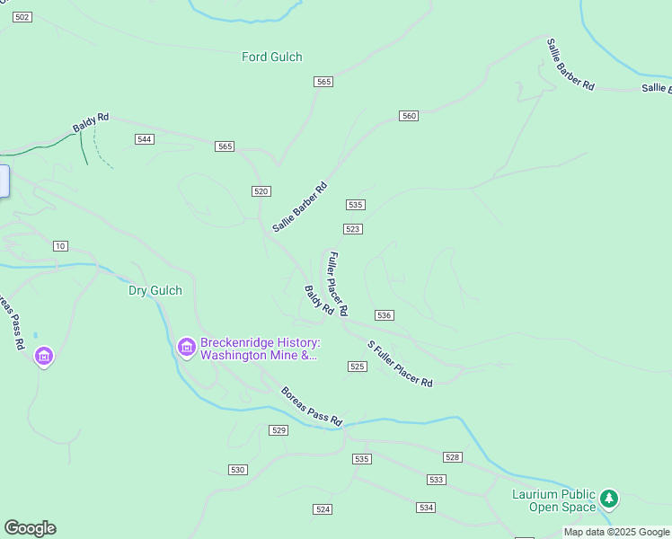 map of restaurants, bars, coffee shops, grocery stores, and more near 112 County Road 523 in Breckenridge