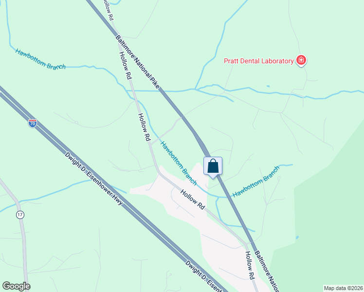 map of restaurants, bars, coffee shops, grocery stores, and more near 8719 Hawbottom Road in Middletown