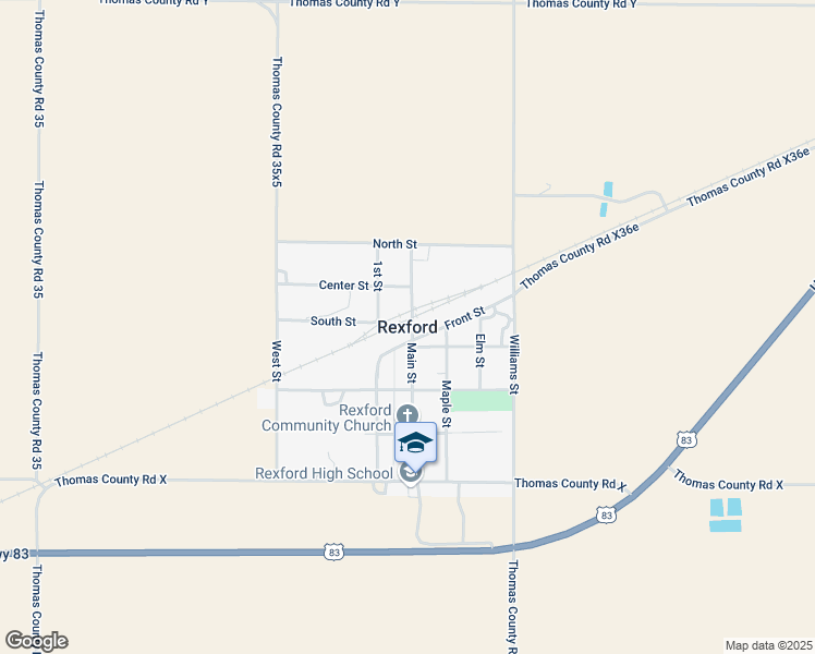 map of restaurants, bars, coffee shops, grocery stores, and more near in Rexford