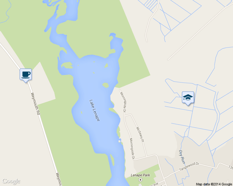 map of restaurants, bars, coffee shops, grocery stores, and more near 1085 Morningside Drive in Hamilton Township
