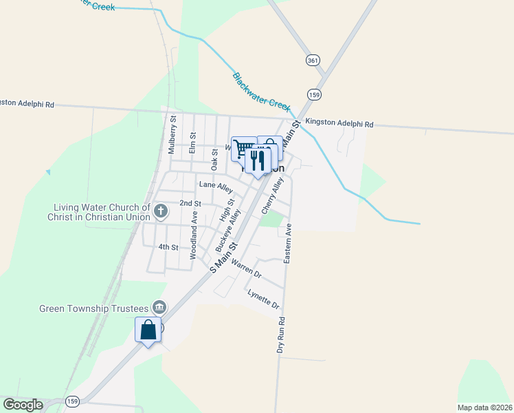map of restaurants, bars, coffee shops, grocery stores, and more near 35 Pickaway Street in Kingston