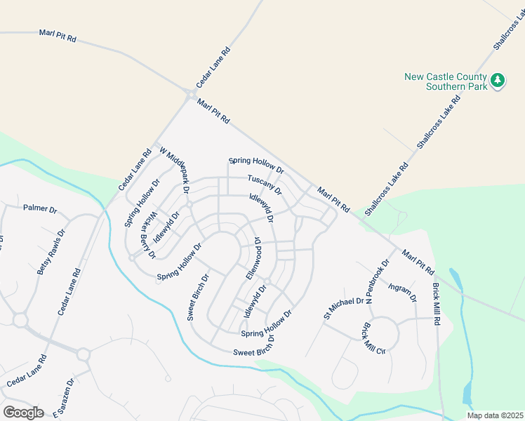 map of restaurants, bars, coffee shops, grocery stores, and more near 757 Idlewyld Drive in Middletown