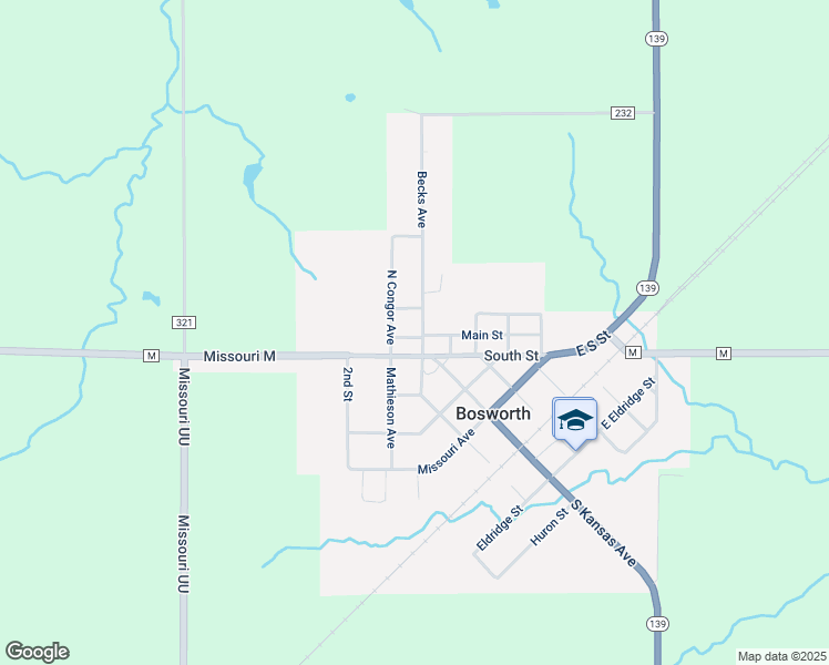 map of restaurants, bars, coffee shops, grocery stores, and more near 201 Becks Avenue in Bosworth