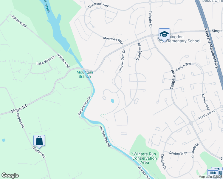 map of restaurants, bars, coffee shops, grocery stores, and more near 762 Shallow Ridge Court in Abingdon