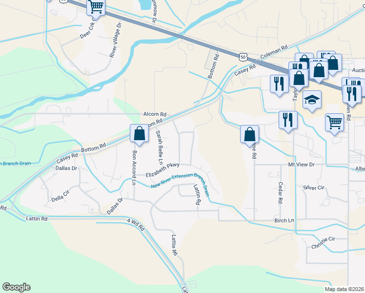 map of restaurants, bars, coffee shops, grocery stores, and more near 1145 Courtney Marie Lane in Fallon