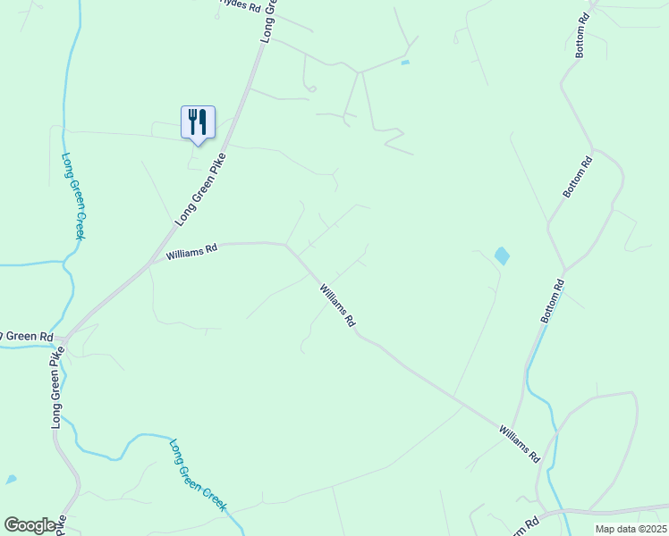 map of restaurants, bars, coffee shops, grocery stores, and more near 5706 Williams Road in Hydes