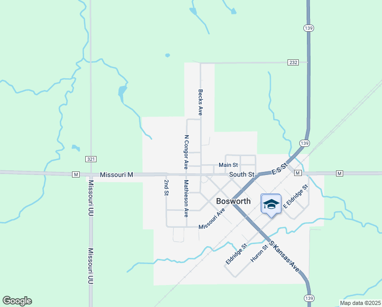 map of restaurants, bars, coffee shops, grocery stores, and more near 201-205 Becks Avenue in Bosworth